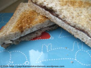 Schokocreme-Minz-Sandwich